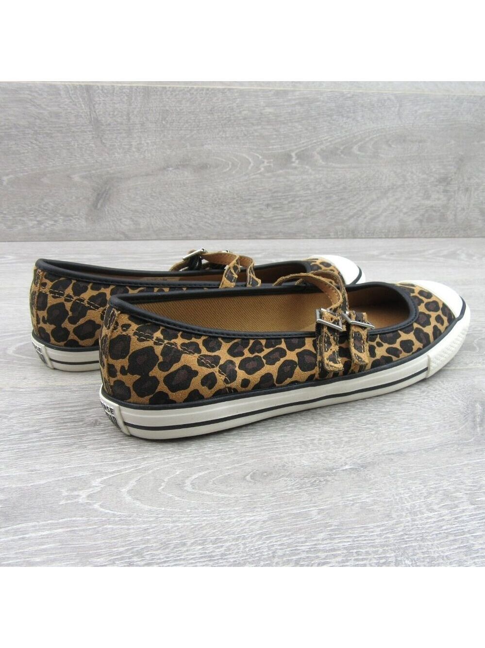 Converse CTAS OX Dainty Jane Leopard Women's Size 9.5 Shoes NEW - Picture 7 of 13